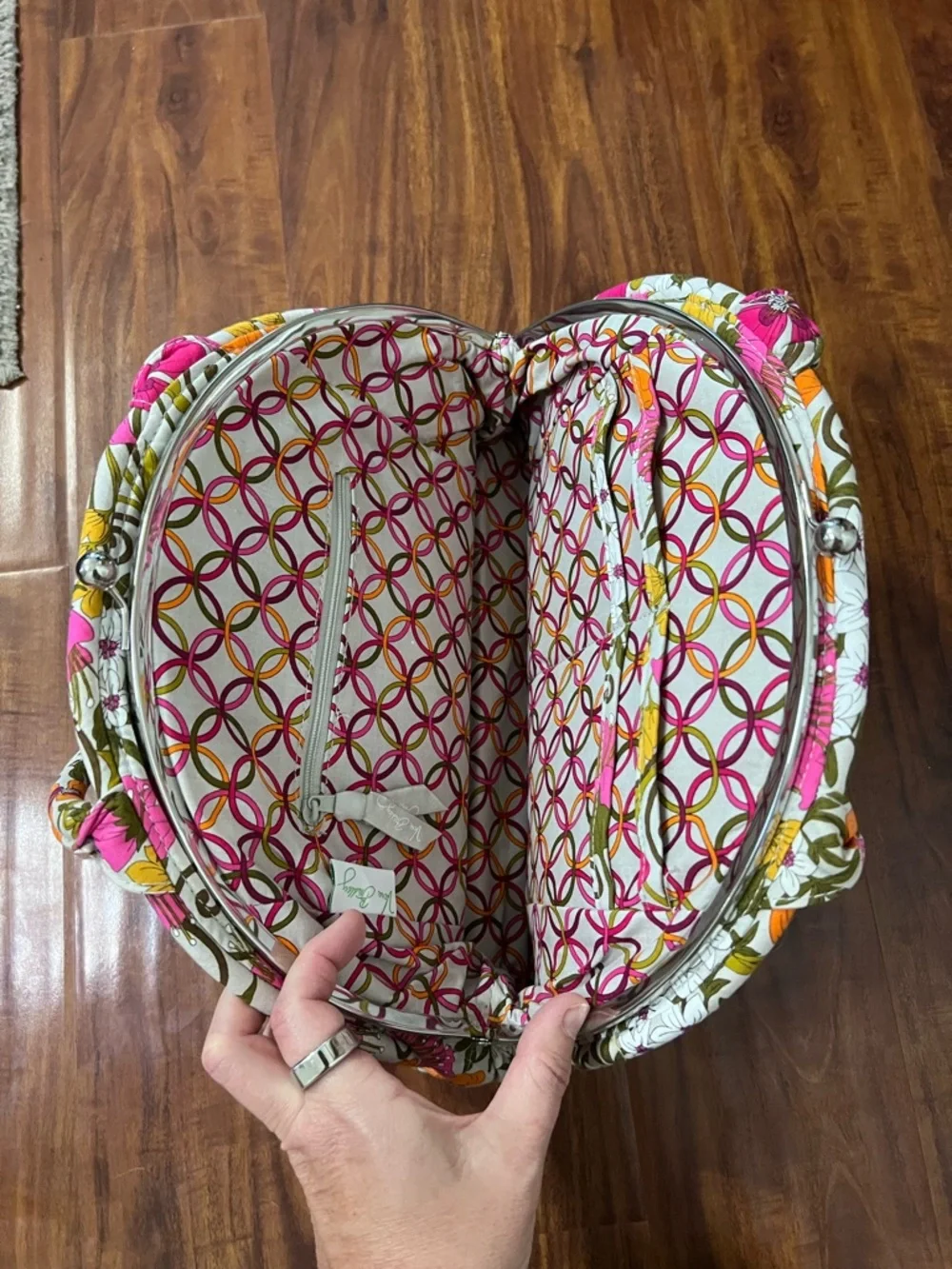 Vera Bradley Eloise Shoulder Bag Priscilla Pink Pattern